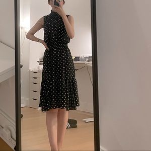 White dot black dress.  Super cute.  Can wear in causal and formal occasion